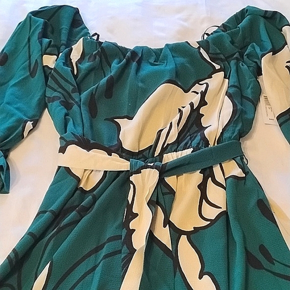 Premier Amour Emerald/Mult Floral Dress, Size: 18W, NWT - Picture 13 of 14